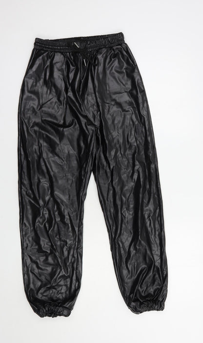 Womens UK Size XS Brave Soul Regular Fit  Black Trousers