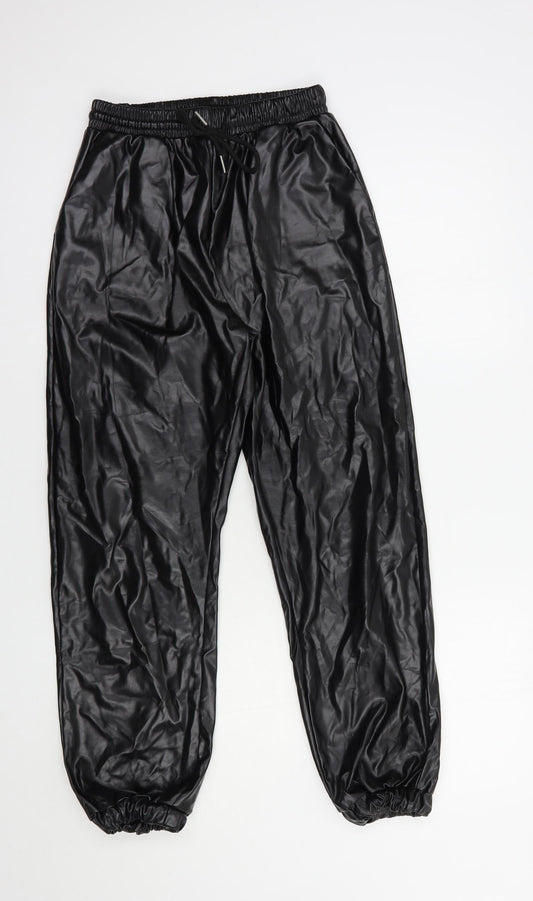 Womens UK Size XS Brave Soul Regular Fit  Black Trousers