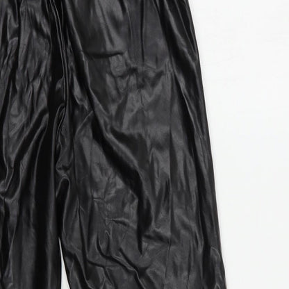 Womens UK Size XS Brave Soul Regular Fit  Black Trousers