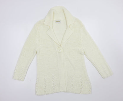 Womens UK Size S Roman Ivory Cardigan Jumper