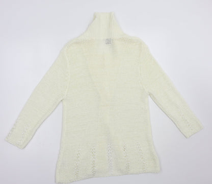 Womens UK Size S Roman Ivory Cardigan Jumper