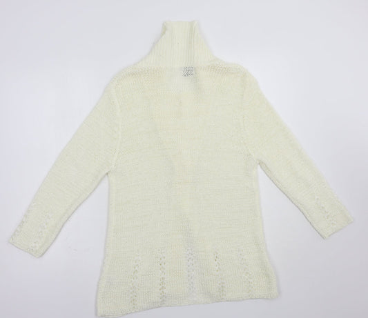 Womens UK Size S Roman Ivory Cardigan Jumper