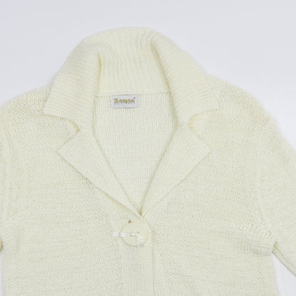 Womens UK Size S Roman Ivory Cardigan Jumper