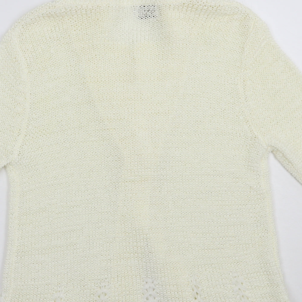 Womens UK Size S Roman Ivory Cardigan Jumper
