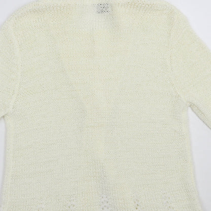 Womens UK Size S Roman Ivory Cardigan Jumper