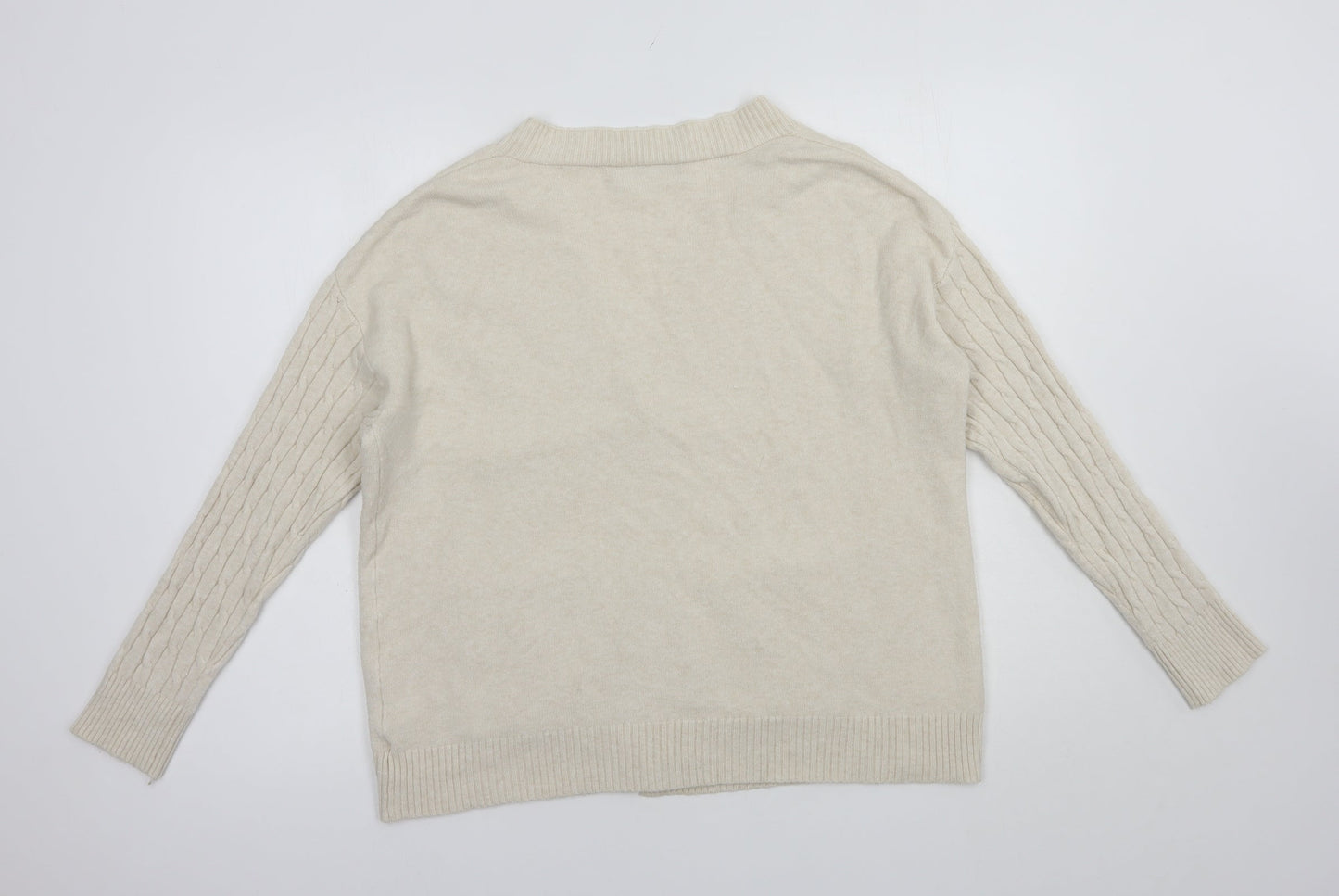 Womens UK Size M Finery Beige Cardigan Jumper