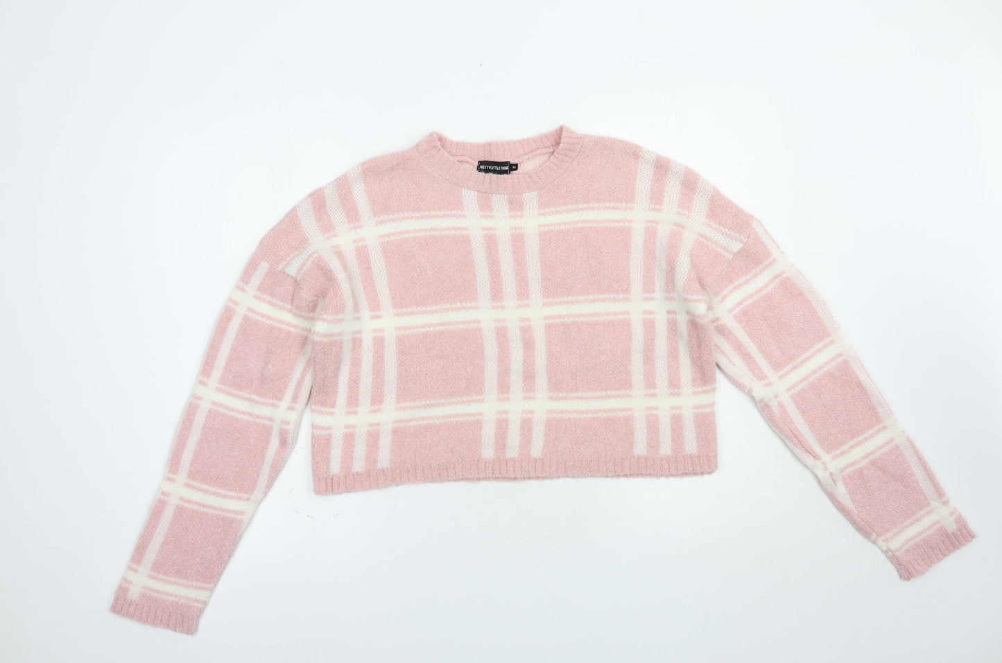 Womens UK Size M PRETTYLITTLETHING Pink Pullover Jumper
