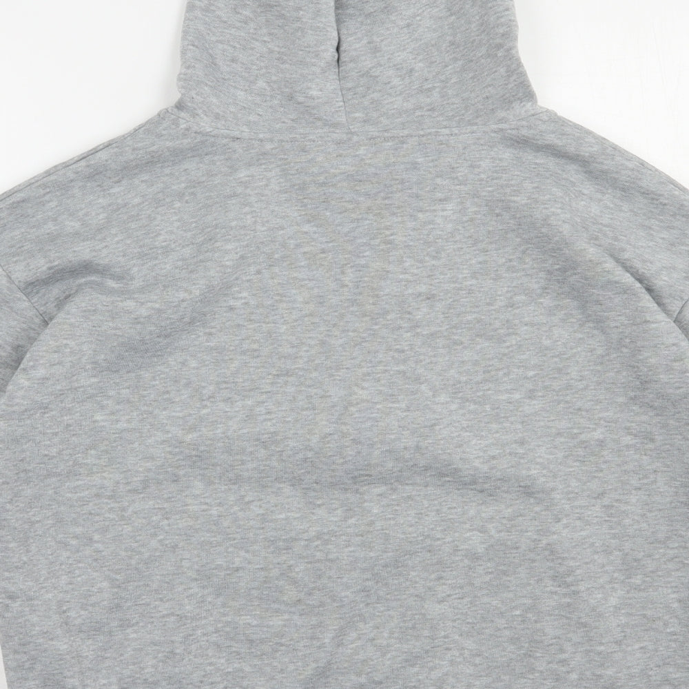 SheIn Womens Grey  Polyester Full Zip Hoodie Size S  Zip