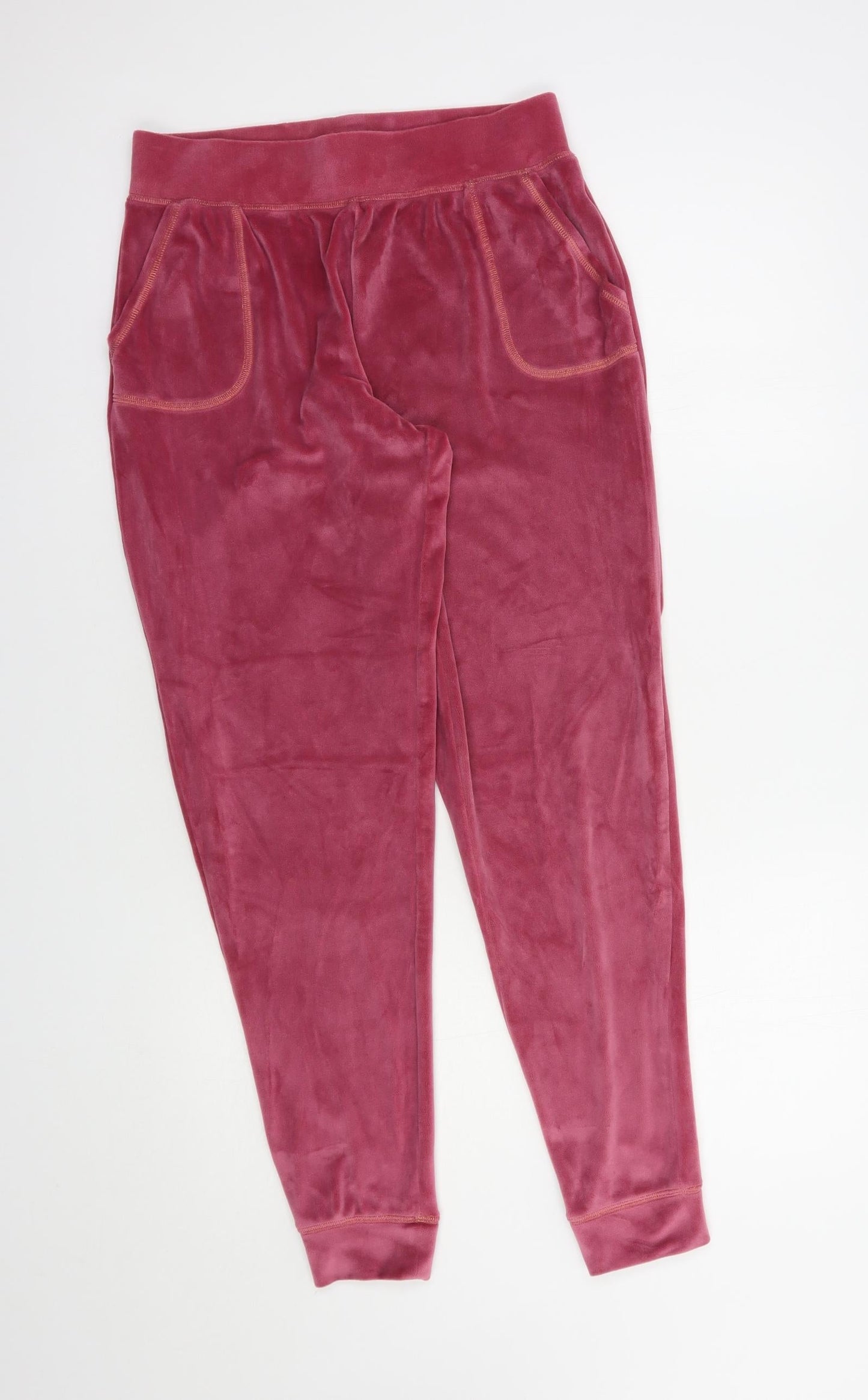 Womens UK Size S Preworn Regular Fit Jogger Pink Trousers