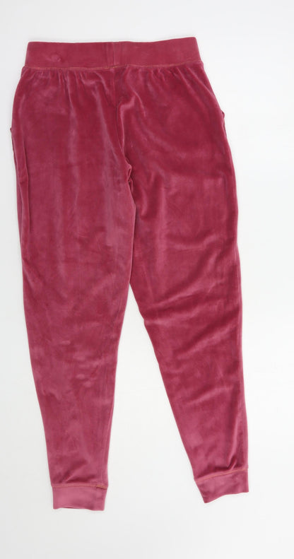 Womens UK Size S Preworn Regular Fit Jogger Pink Trousers