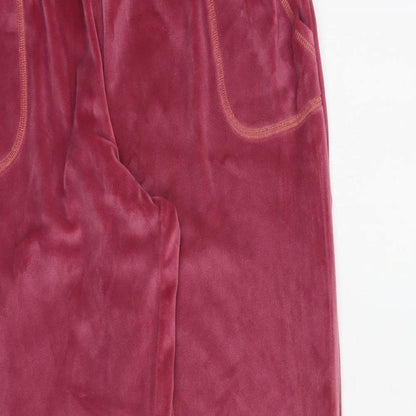 Womens UK Size S Preworn Regular Fit Jogger Pink Trousers