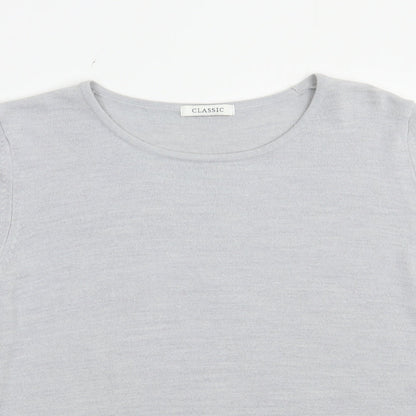 Marks and Spencer Womens Grey Boat Neck  Acrylic Pullover Jumper Size 20