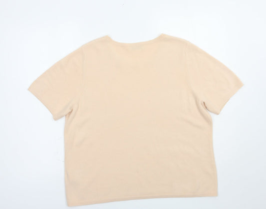 Womens UK Size 18 Marks and Spencer Pink Pullover Jumper