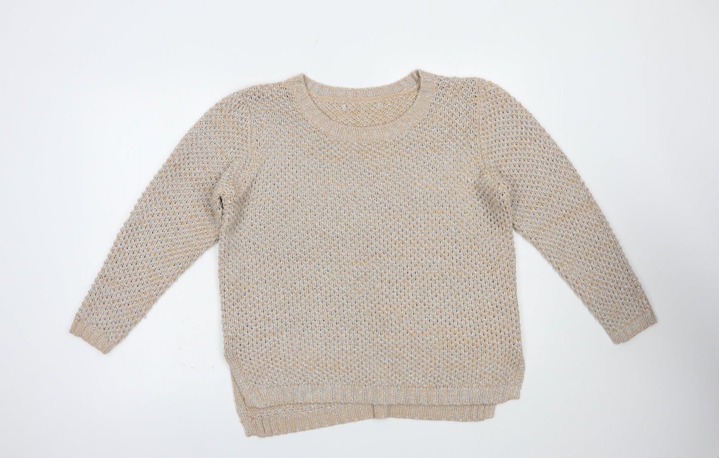 George Womens Pink Boat Neck  Acrylic Pullover Jumper Size 14