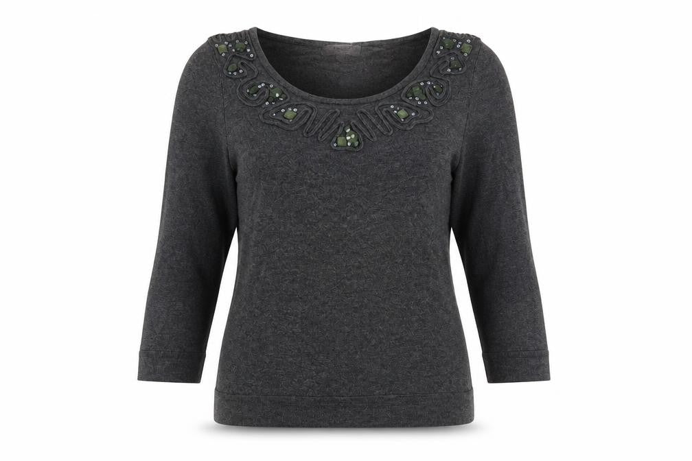 Womens UK Size 12 Per Una Grey Pullover Jumper
