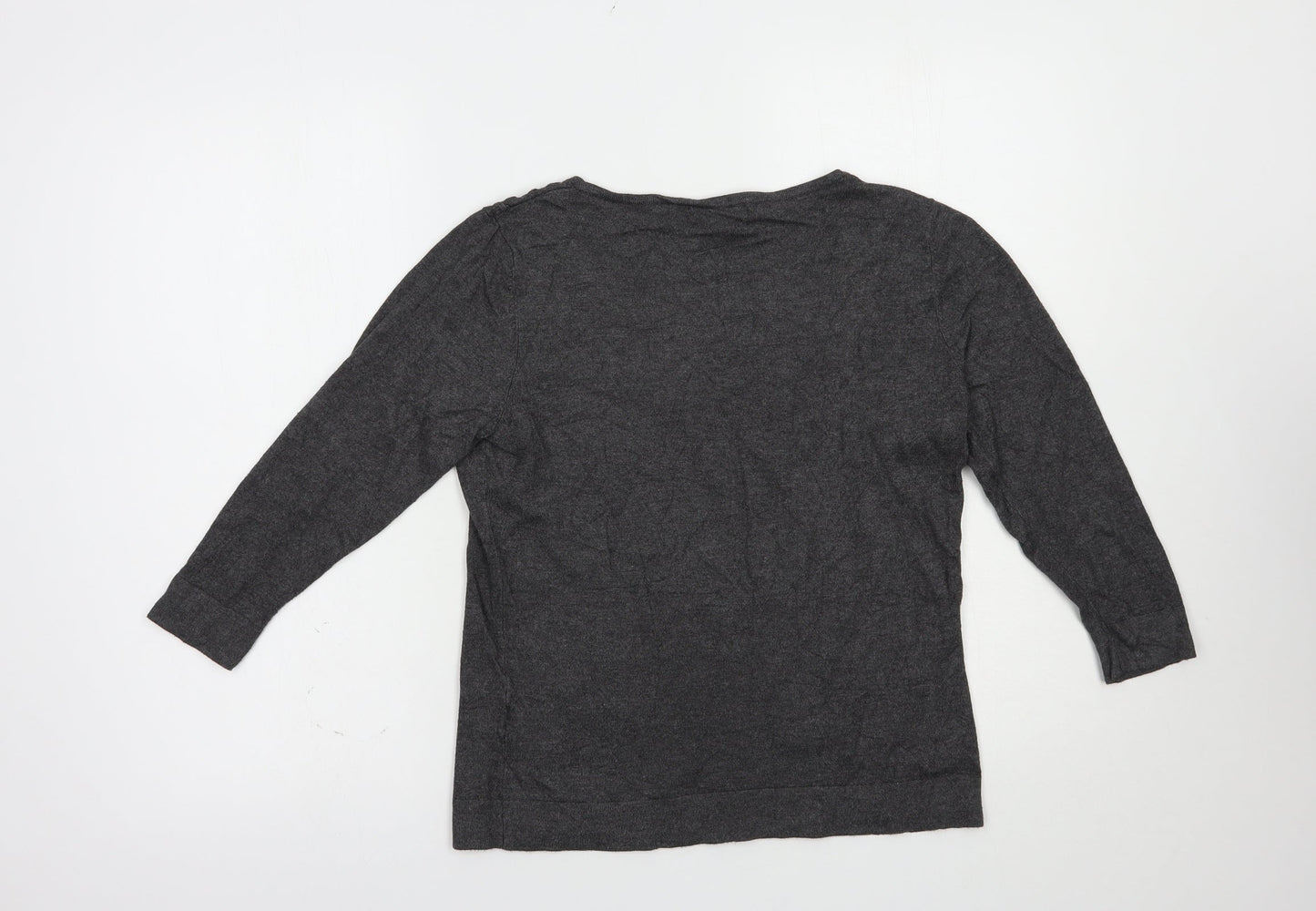 Womens UK Size 12 Per Una Grey Pullover Jumper