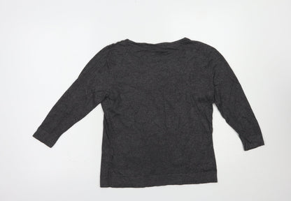 Womens UK Size 12 Per Una Grey Pullover Jumper