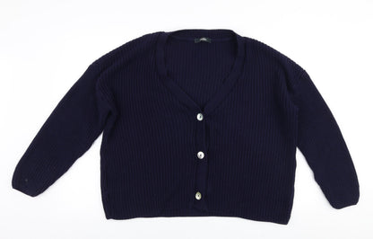 Womens UK Size 12 Studio Blue Cardigan Jumper