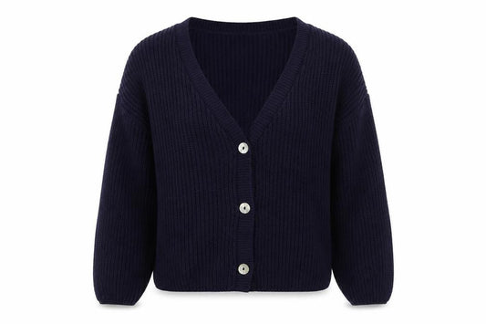 Womens UK Size 12 Studio Blue Cardigan Jumper