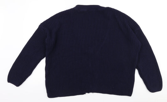 Womens UK Size 12 Studio Blue Cardigan Jumper