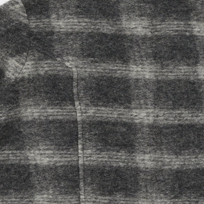 NEXT Womens Grey Plaid  Jacket  Size 10  Button