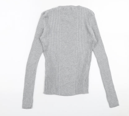 Womens UK Size 12 Atmosphere Grey Pullover Jumper