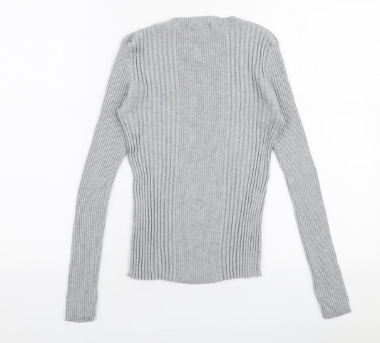 Womens UK Size 12 Atmosphere Grey Pullover Jumper