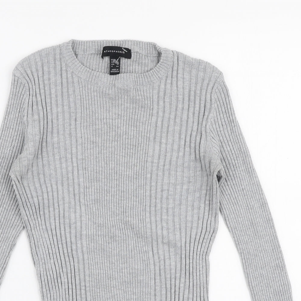 Womens UK Size 12 Atmosphere Grey Pullover Jumper