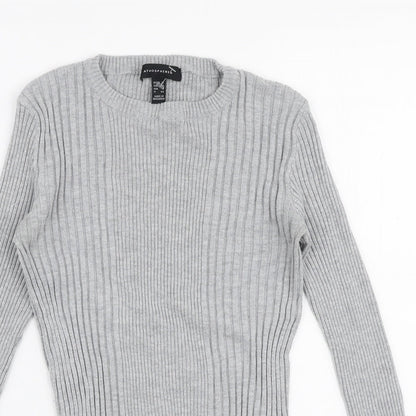 Womens UK Size 12 Atmosphere Grey Pullover Jumper