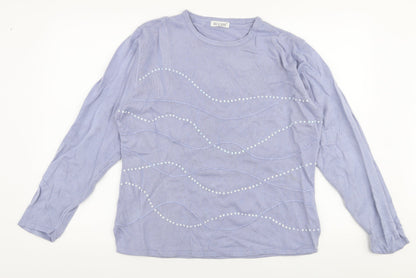 Womens UK Size XL Fay Louise Purple Pullover Jumper