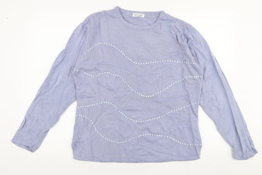 Womens UK Size XL Fay Louise Purple Pullover Jumper