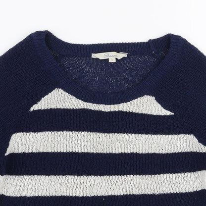 Womens UK Size S Peacocks Blue Pullover Jumper