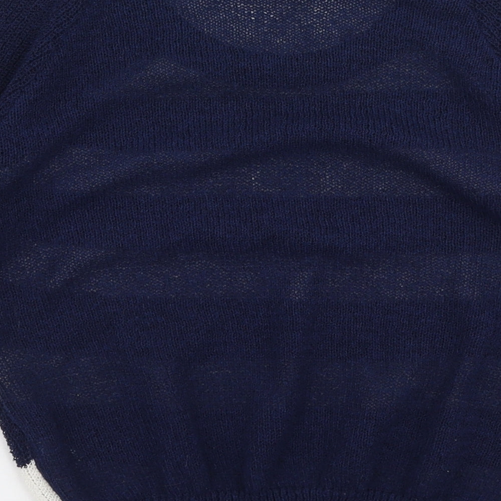 Womens UK Size S Peacocks Blue Pullover Jumper