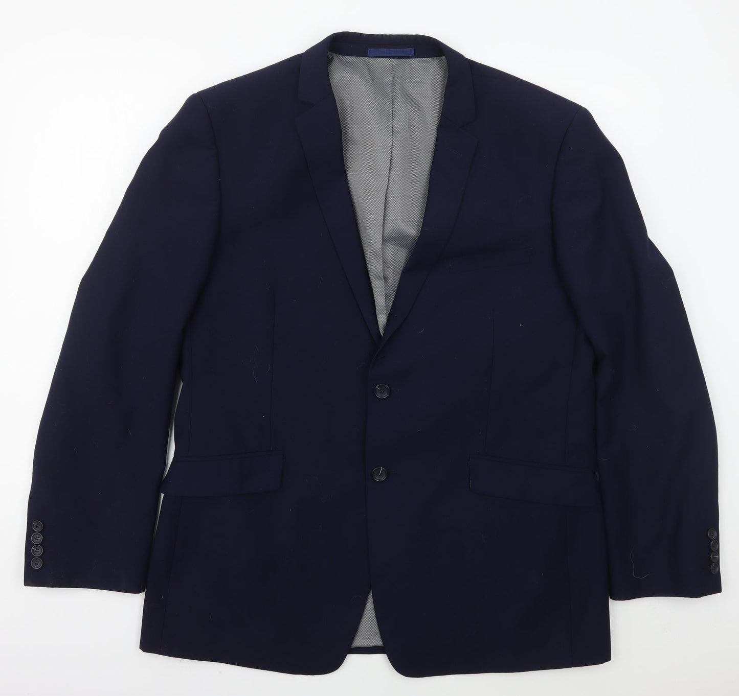 Mens UK Size 44 Burton Regular Blue Suit Jacket
