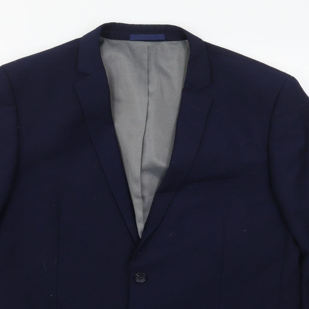Mens UK Size 44 Burton Regular Blue Suit Jacket