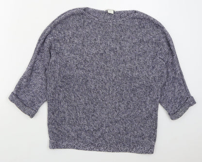 Womens UK Size XS H&M Blue Pullover Jumper