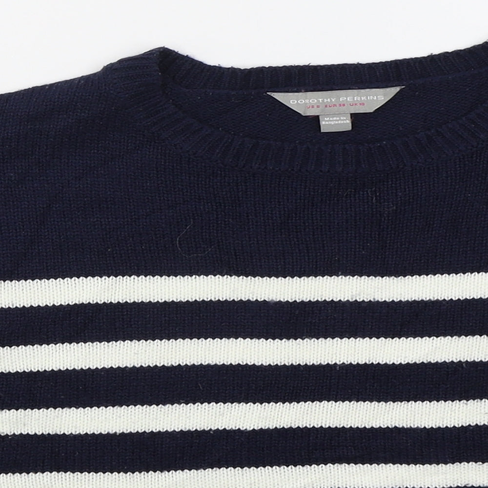 Womens UK Size 10 Dorothy Perkins Blue Pullover Jumper