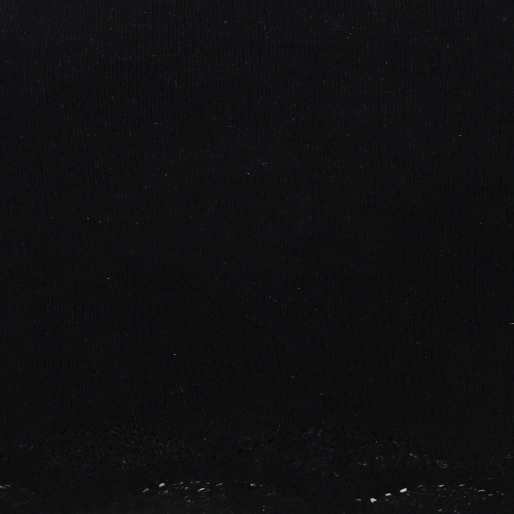 Primark Womens Black Crew Neck  Polyester Pullover Jumper Size 14