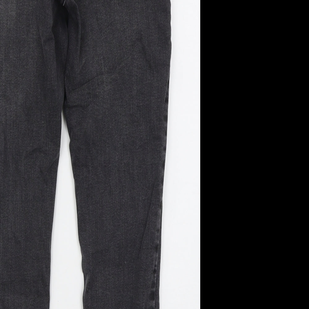 Denim Co Womens Grey  Cotton Skinny Jeans Size 14 L26 in Regular Button