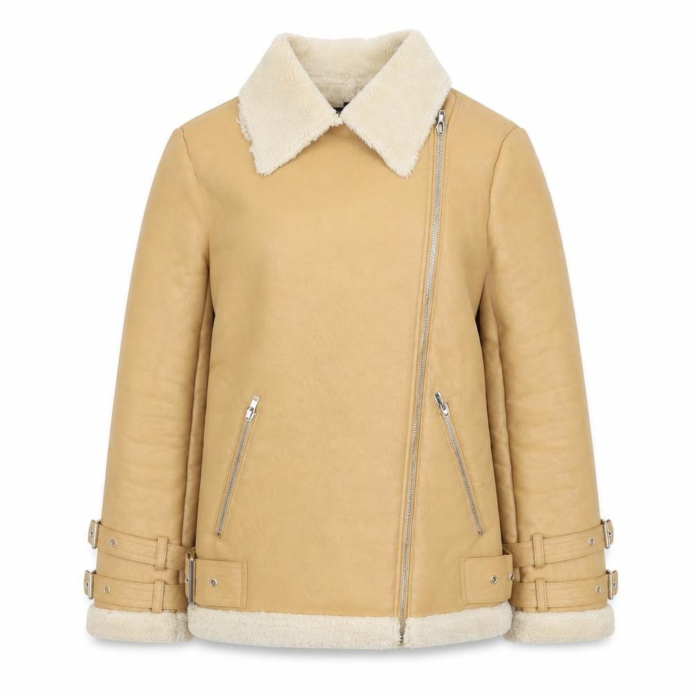 Womens UK Size 4 Missguided Beige Jacket