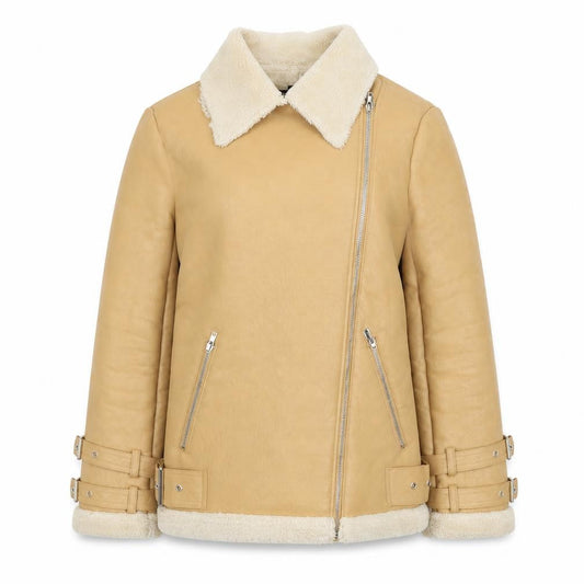 Womens UK Size 4 Missguided Beige Jacket