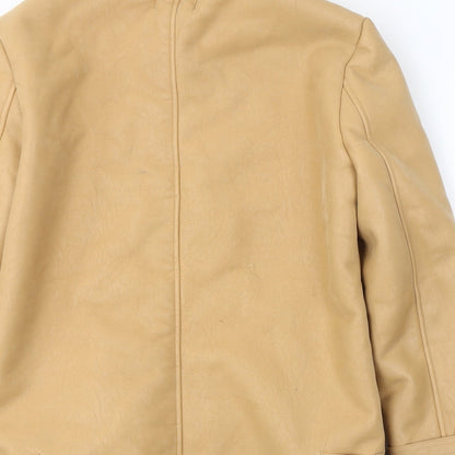 Missguided Womens Beige   Jacket Coat Size 4  Zip