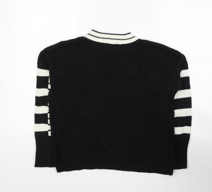 Womens UK Size 8 River Island Black Pullover Jumper