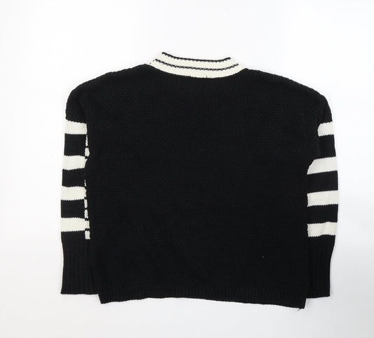 Womens UK Size 8 River Island Black Pullover Jumper