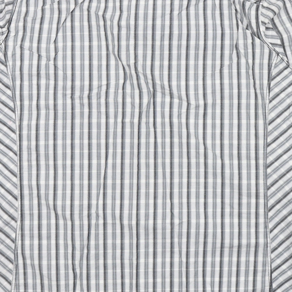 Mens UK Size XL NEXT White  Button-Up Long Sleeve Casual Shirt