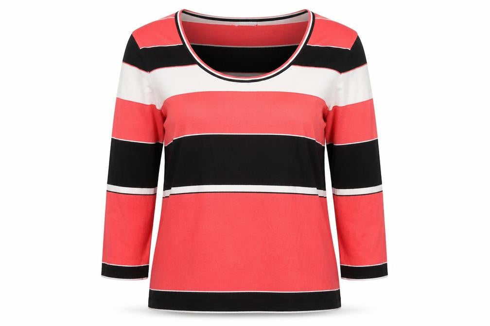 Womens UK Size L Precis Multicoloured Jersey Blouse
