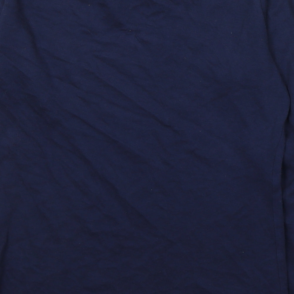 George Boys Blue  Cotton Basic Casual Size 13-14 Years Round Neck Pullover - Christmas jumper
