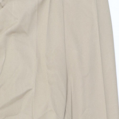 Slimma Womens Beige  Polyester Trousers  Size 20 L25 in Regular