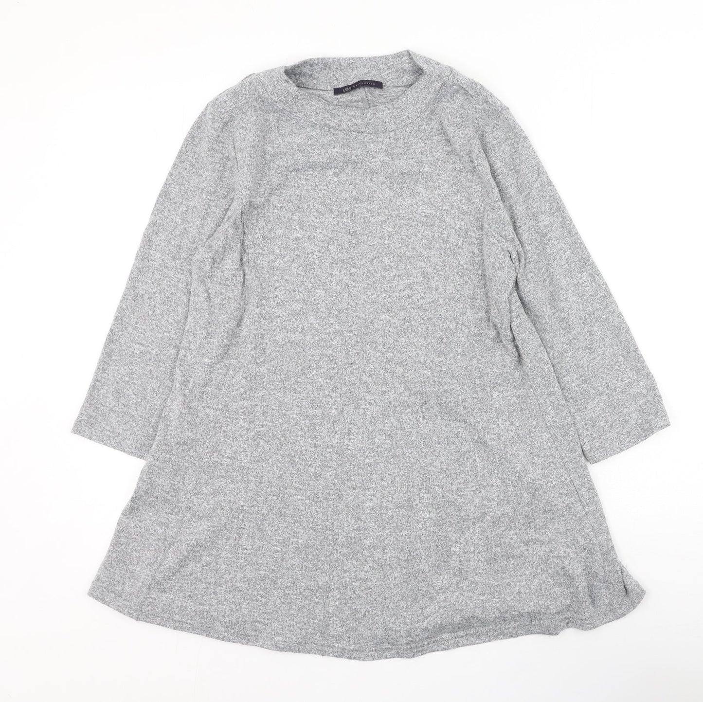 Womens UK Size 14 Marks and Spencer Grey Pullover Jumper
