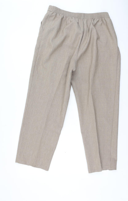 Womens UK Size 16 Marks and Spencer Regular Fit  Brown Trousers